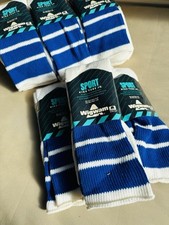 Vintage Deadstock Striped Wigwam Tube Socks Size 8-11