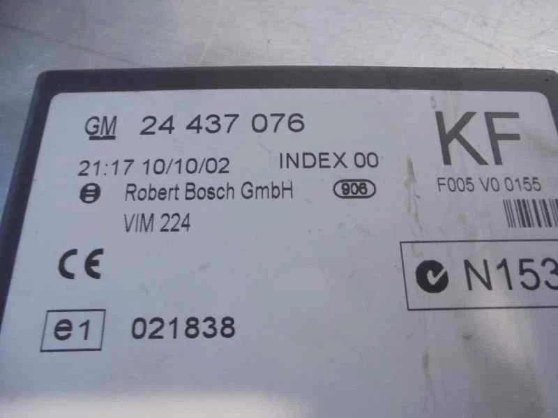 24437076 QUADRO DI CHIUSURA / F005V00155 / 2645916 PER OPEL ASTRA G COUPE 2.2 DT - Immagine 4 di 4