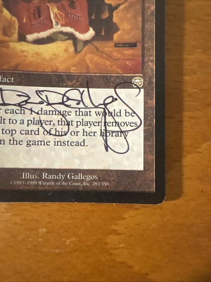 MTG Artist Proof Signed Crumbling Sanctuary Mercadian Masques Randy Gallegos - Image 4 of 4