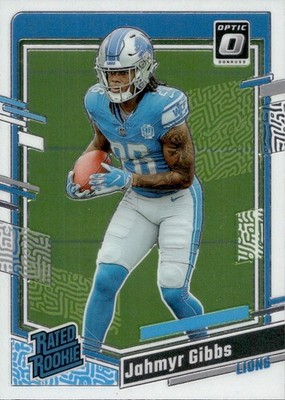 Jahmyr Gibbs - Rated Rookie - 2023 Donruss Optic Football #235