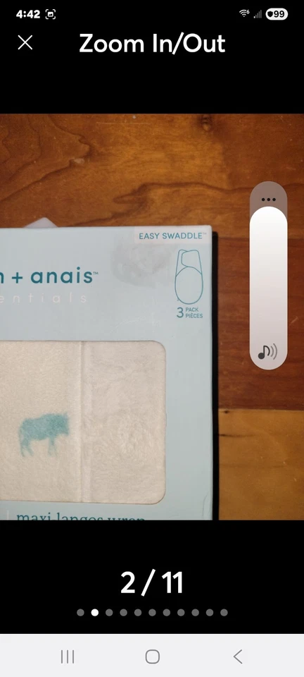 Manta envolvente neutra Aden + Anais Essentials - S/M 3pk 0-3 meses Foto 2 de 4