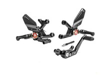 Gilles MUE2 Rearsets Honda CBR1000RR-R SP 2022 Black Adjustable Footrests
