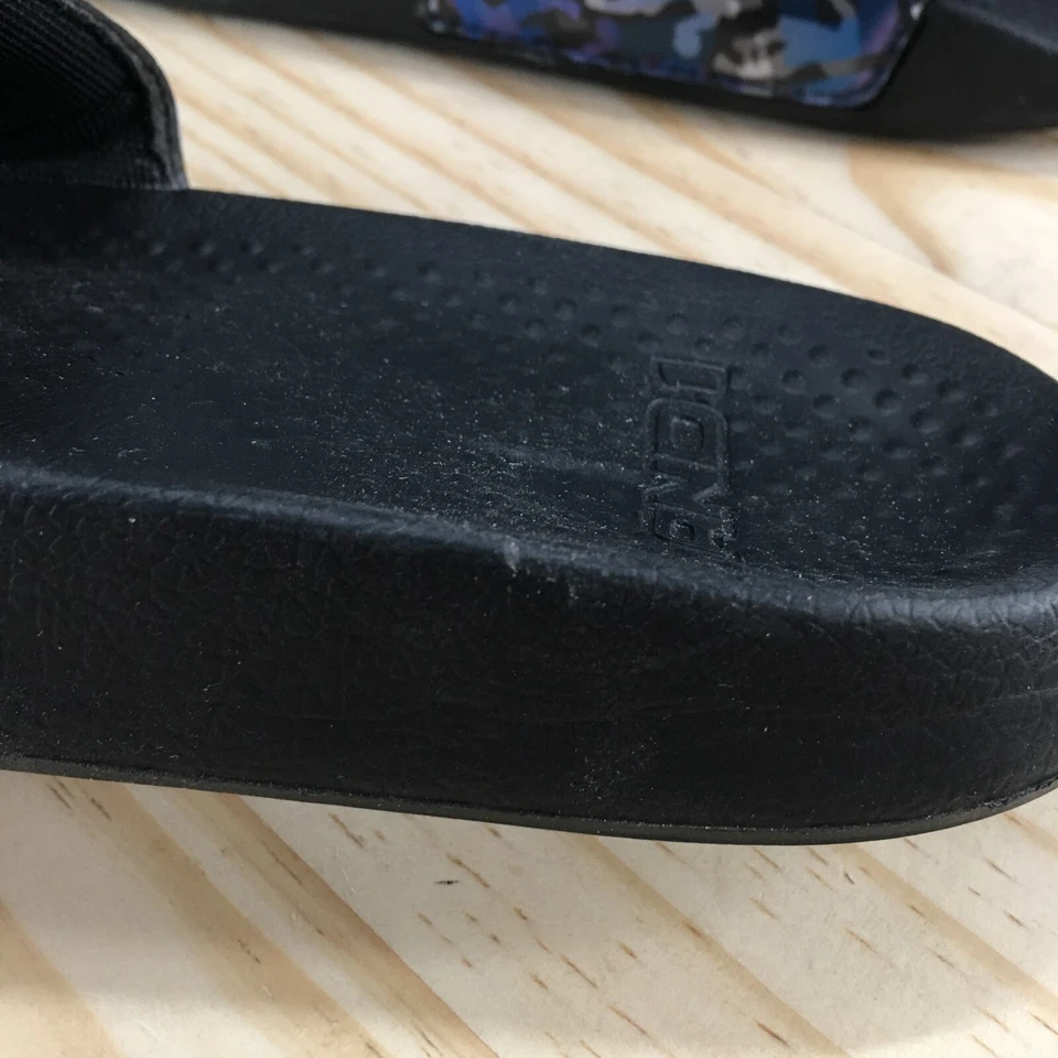 And1 Sandals Mens 7 Crossover Lenticular Sport Slip On Casual Slide Blue Black - Image 4 of 4