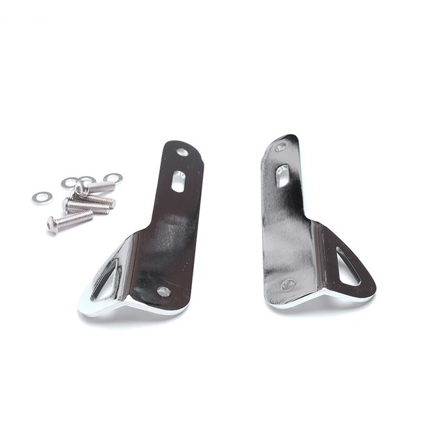 for Harley Davidson Chrome Trailer Hook TieDown Brackets Kit 1pair eBay