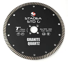 Stadea Diamond Saw Blade Continuous Turbo Dry Cutting for Granite Quartz