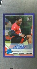2019 Donruss Optic FOTL Purple Stars Auto #199 Qadree Ollison Falcons #'d 5/50