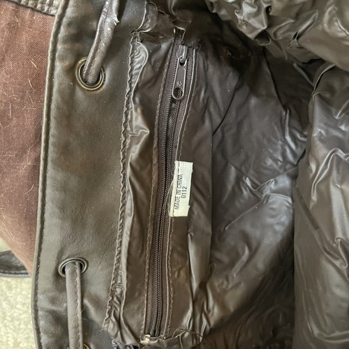 M International Women’s Brown Leather Backpack - Picture 9 of 12