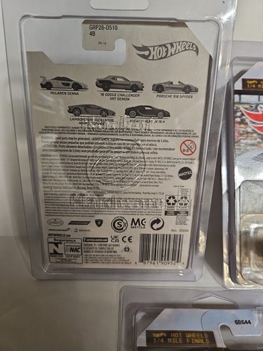Hot Wheels 2021 1/4 di miglio finale set Walmart Bugatti Veyron Porsche Lamborghini - Foto 7 di 11