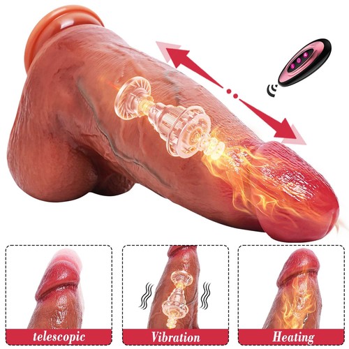 Vibrator Mit Stoßfunktion Dildo Vagina Stimulation Sextoys G-Punkt Sexspielzeuge - Bild 5 von 24