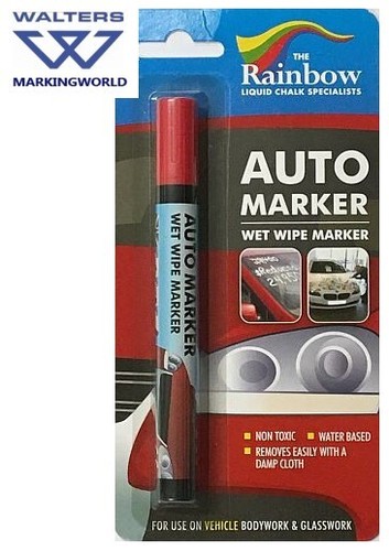Pluma de tiza líquida de 5 mm | Marcadores automáticos arco iris para pintura y parabrisas de vehículos - Imagen 6 de 12