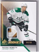 2014-15 UD SP Game Used Rookies patch (3c-5b)  PATRIK NEMETH  #107 Dallas Stars