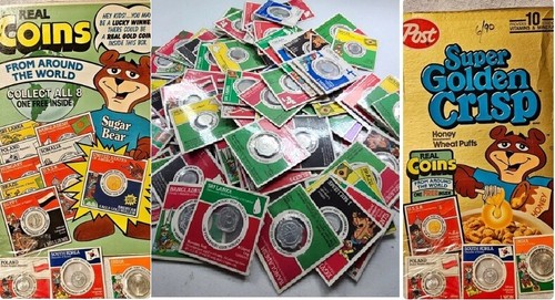 ☆1 Coin from Lot☆Golden Crisp Cereal Promo Finland Sri Lanka Egypt Brazil & More