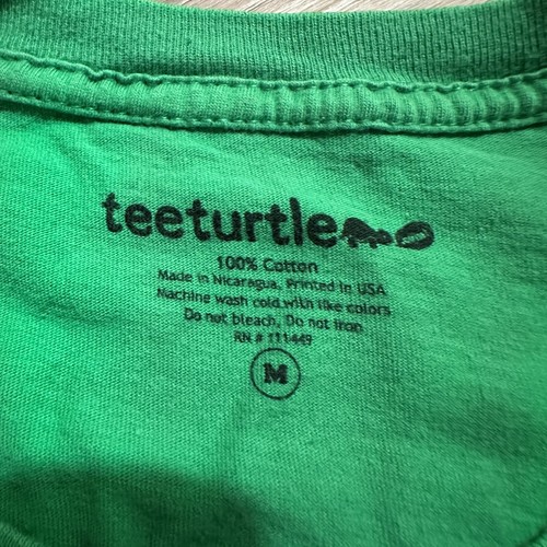 T-shirt Teetrtles Pokemon Bulbasaur uomo verde medio grafica tasca carina - Foto 5 di 5