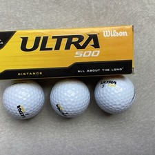 Wilson Ultra 500 Golf Balls Distance 3 Pack NEW