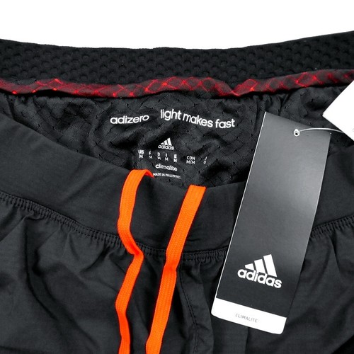Adidas Adizero Split Short Herren Kinder Running Hose Laufhose Sprinter schwarz - Picture 7 of 11