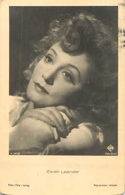 Movie film cinema star actress Zarah Leander