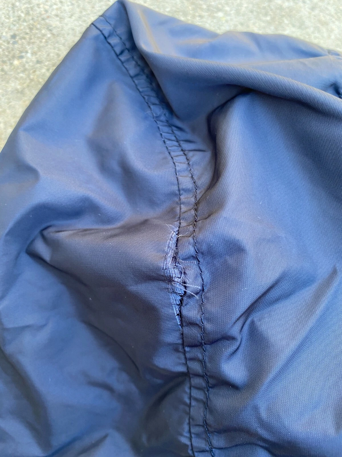 Michael Kors Men's Designer Blue Cotton Nylon Hoodie 1 4 Zip Sweater Medium