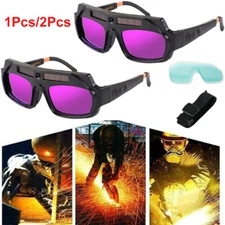 2Pcs Welding Glasses Auto Darkening Goggles Mask Safety Automatic Dimming Welder