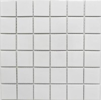 Keramikmosaik Uni Weiß GläNzend Fliesenspiegel KüChe 16B-0101 | 10 Mosaikmatten