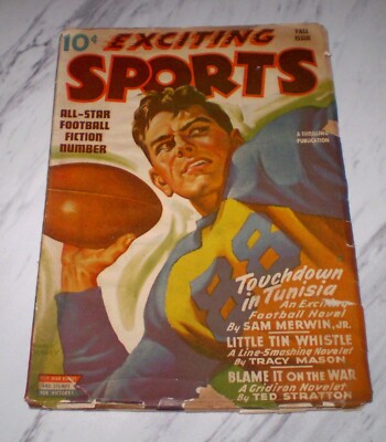 Exciting Sports Magazine Vol. 4 #3 Fall, 1943 Low to Mid-grade Football cover