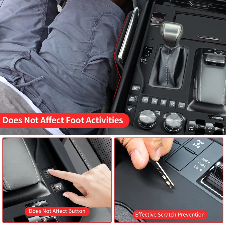 Para Lexus LX570 LX450D 2016-2022 Accesorios Caja de cambios Almacenamiento Funda protectora Foto 4 de 4