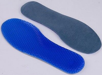 8-12 foot-care 1 pair Mens Silicone Insoles Pads Cushions Shoes Gel Walk Run