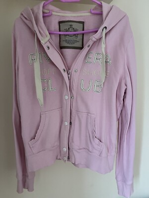 LTB Womens Hooded Sweatshirt Zip Up Button Up Hoodie Top