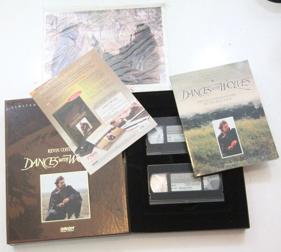 Dances With Wolves Limited Collectors Edition VHS Boxed Set Tapes Photos Book - Image 3 of 4