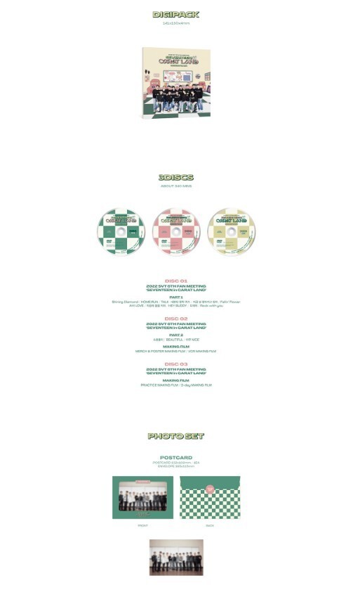 SEVENTEEN 2022 [ SEVENTEEN in CARAT LAND MEMORY BOOK+ SET
