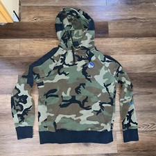 Golden State Warriors Nike Camo NBA Pullover Hoodie Sweater Curry Size Medium