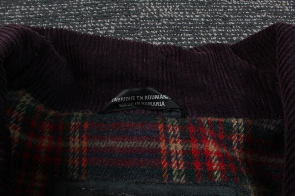 Abrigo chaqueta de pana Utex para mujer abrigo guisante mediano púrpura Foto 3 de 4