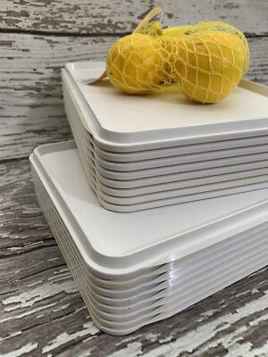 Weiß Lebensmittel Display Tablett, ABS Lebensmittelqualität Arbeitsplatte Tablett, Lebensmittel Präsentation