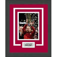 Framed Nick Saban Facsimile Laser Engraved Signature Auto Alabama 14x17 Photo