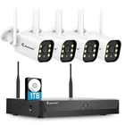 JENNOV Security Camera System Outdoor Wireless Audio Wifi Home CCTV 5MP 10CH NVR