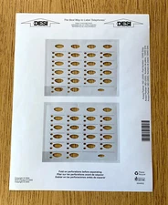 Lot of 6 Avaya Lucent Partner Euro 18D Series 2 Desi Label, New