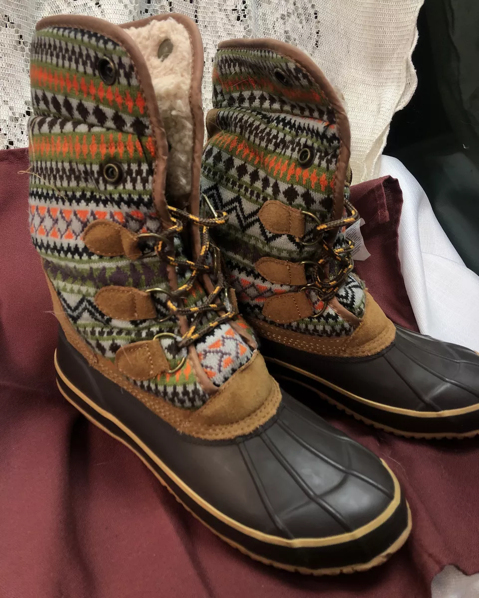Duck boots with fur inside 2025