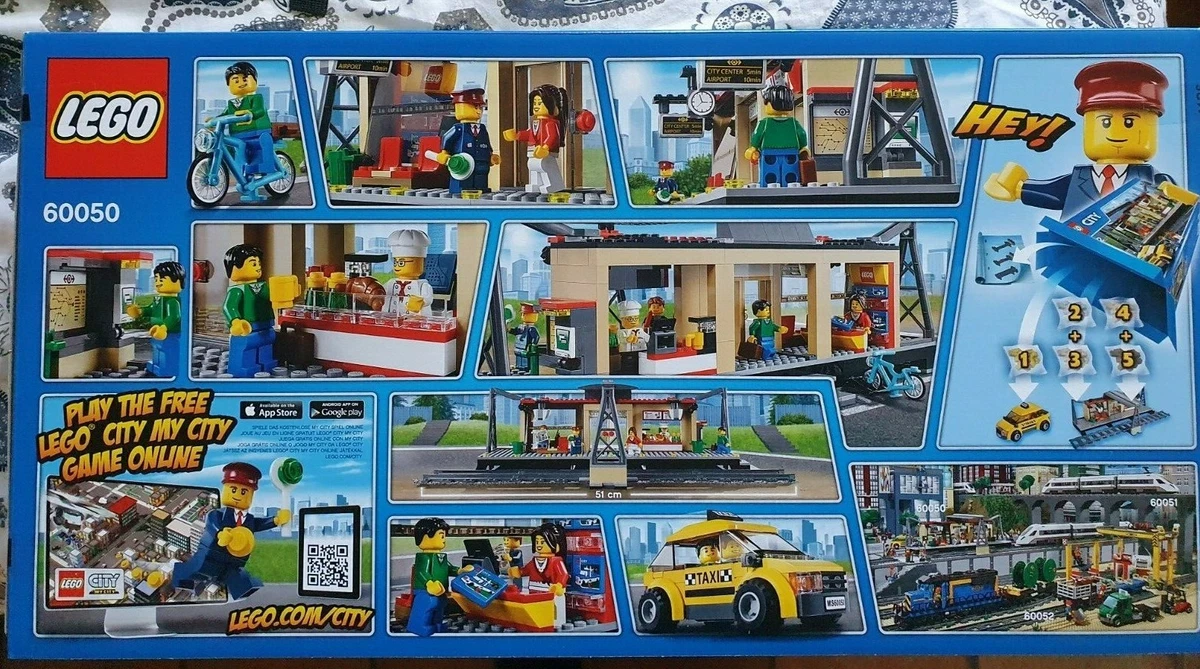 Lego City - Train Station - 60050 - New & Sealed - Metro station and Taxi