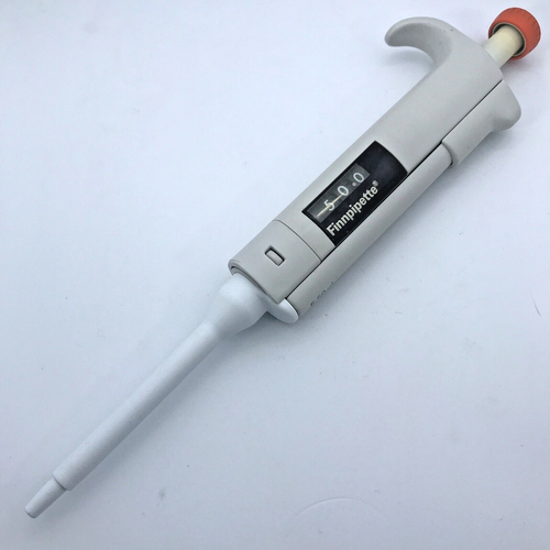 Thermo Finn 4510 Adjustable Pipette 5-50µL | Cleaned + Calibrated