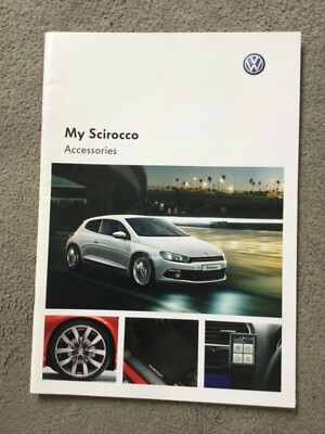 VW Scirocco Accessories brochure Jan 2010 in VGC 