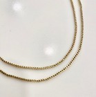 Very Nice 24" Gold Tone Box Chain Necklace — photo 3