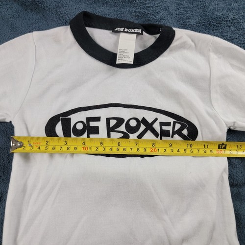 Camisa blanca vintage Joe Boxer niños 5 resistente al fuego hecha en EE. UU. manga larga - Imagen 6 de 9