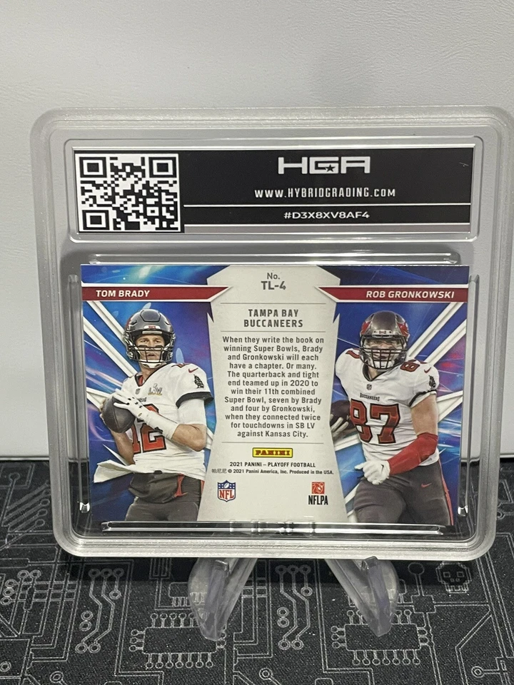 2021 Panini Playoff - Thunder & Lighting Tom Brady & Rob Gronk  #TL-4 HGA 9🔥 - Image 2 of 2