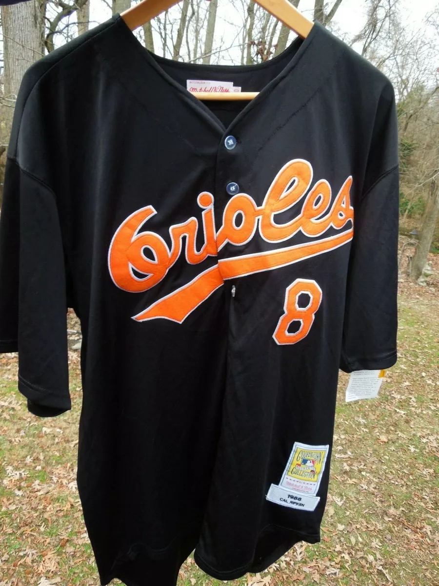 Nike Men's Cal Ripken Jr. Orange Baltimore Orioles Alternate Cooperstown Collection Player Jersey