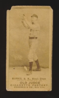 1887-90 N172 Old Judge Cigarettes -#54-2 ROBERT BURKS [BURK] (Sioux City)