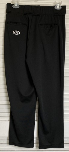 Rawlings Men's Flare Relaxed-Fit Medium-Weight Baseball Pant, Medium, Black - Picture 2 of 3