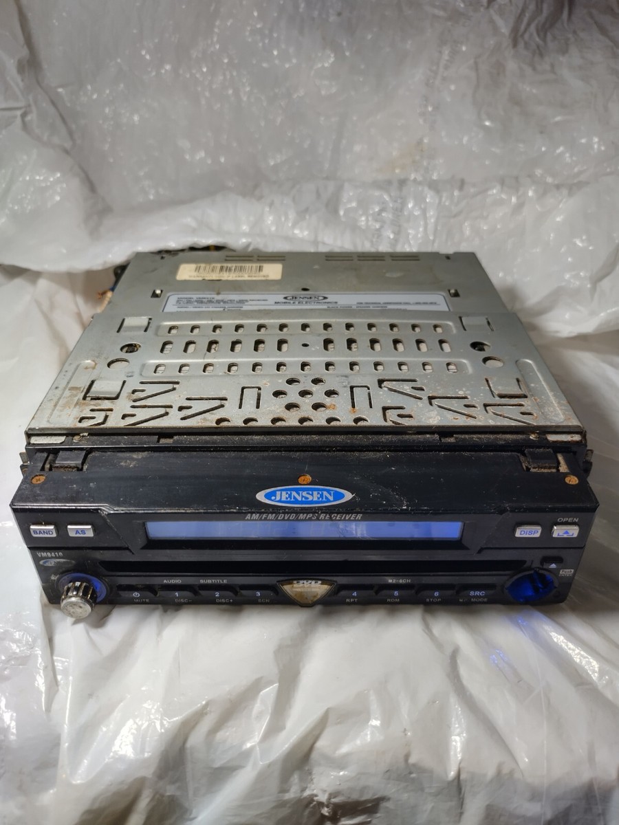 Jensen VM9410 CD DVD missing knob not sure if DVD works sold as is