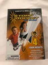 Stomp Rocket Jr Glow Air Powered Foam Rockets Outdoor Toy NIB