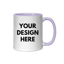 Custom Printed Colour Handle & Inner Mug • Print Cup Gift Image Text Photo Mugs