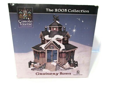 RARE 2003 Lemax Carole Towne Collection Grainery Barn Christmas Original Box