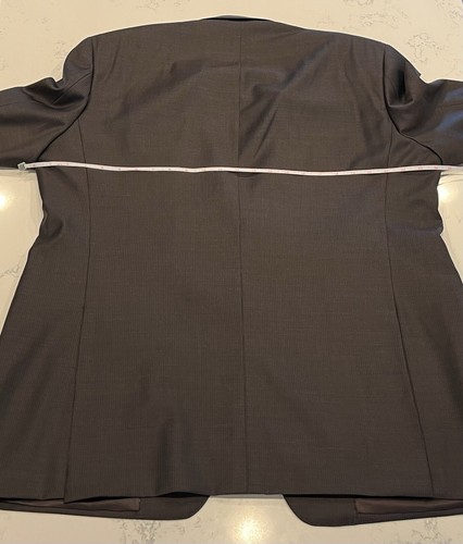 Canali Fodera Wool Brown Micro Striped Blazer Jacket Suit Coat Mens 56 EU 46R US - Bild 18 von 21